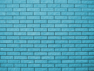 Brick wall closeup in blue, background, texture