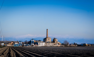 Fototapeta na wymiar view of the sugar factory