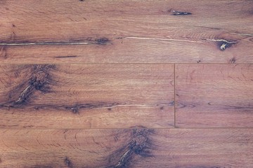 Vintage wooden floor detail background with filtered effect. Horizontal orientation, Knots in the...