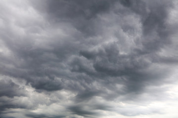 Grey storm clouds