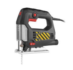 Naklejka premium Electrical jig saw isolated on a white background