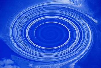 Spiralen und Schwingungen in verschiedenen Farben bilden das Design