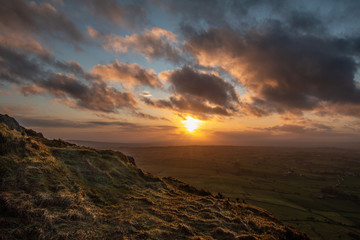 Mount Slemish sunset scenes