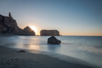 sunset over the sea