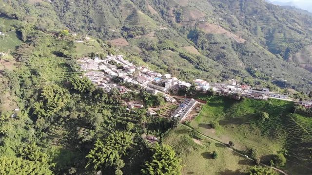 Buenavista Colombia Coffee Farm Aerials 