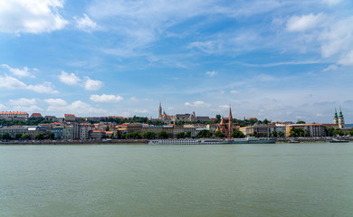 Fototapeta na wymiar Panorama cityscape view in Budapest, Hungary.