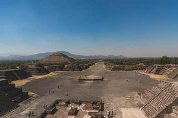 Teotihuacan, Mexico -May 2019 The city and the archaeological site covers a total surface area of 83 square kilometres, is most visited archaeological site in Mexico, UNESCO World Heritage Site