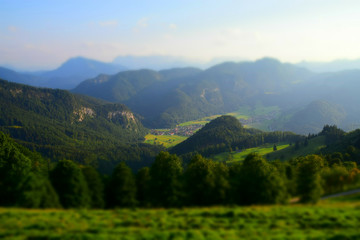 Landschaftsminiaturfoto 