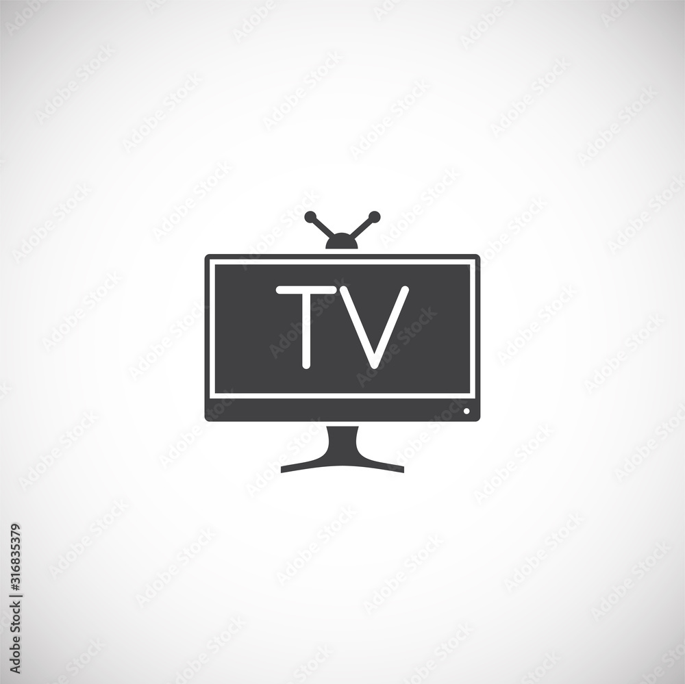 Poster technology related icon on background for graphic and web design. simple illustration. internet conc