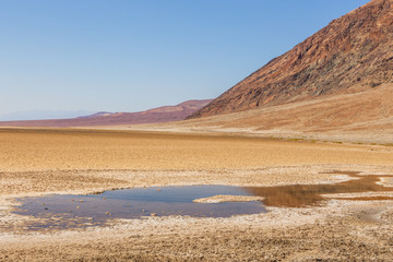 View of the salt pan in Death Valley National Park, California, USA.