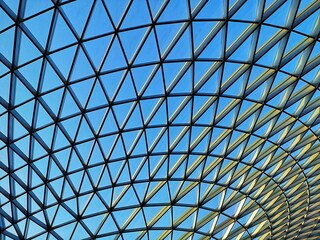 modern and geometric architecture with glass