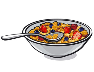 muesli with berries