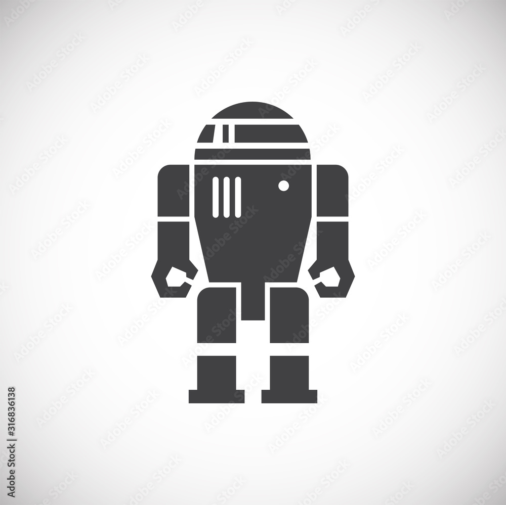 Poster technology related icon on background for graphic and web design. simple illustration. internet conc