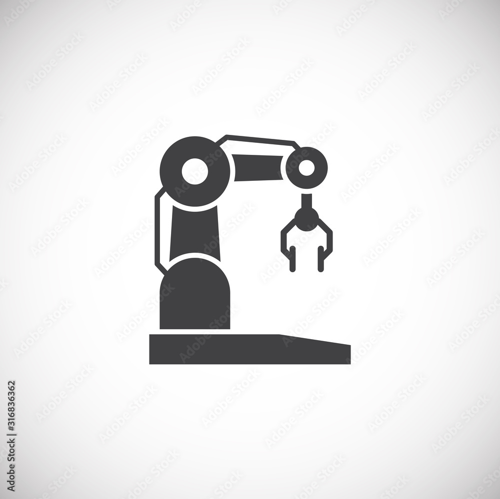 Poster technology related icon on background for graphic and web design. simple illustration. internet conc