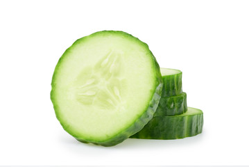 Sliced Cucumber in Stack