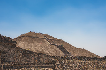 Fototapeta na wymiar Teotihuacan, Mexico -May 2019 Most important and largest pre-Columbian city in Mexico and site of many of the most architecturally significant Mesoamerican pyramids built in the pre-Columbian Americas