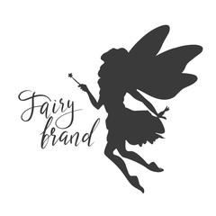 Cute flying fairy with magic wand, FAIRY BRAND