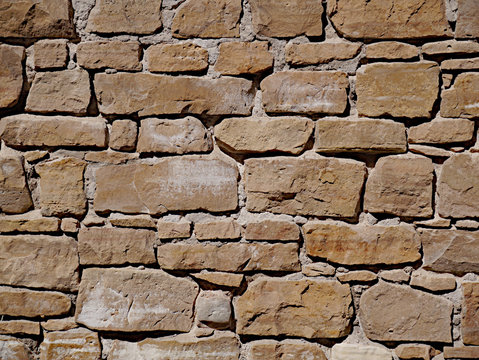 Masonry old stone wall texture, background