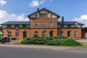 Fototapeta na wymiar Bahnhof Elgersburg