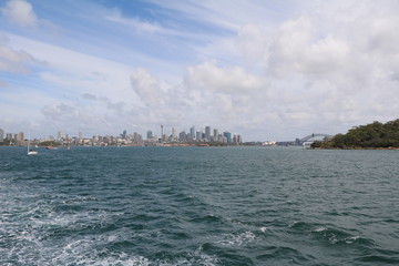 View from a boot to City of Sydney from a boot, Australia