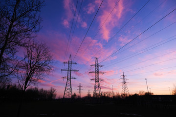 Power line energy electricity voltage