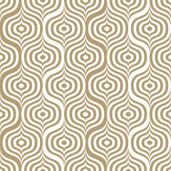 Abstract wavy lines seamless pattern. Geometric pattern for clothes and wallpapers.