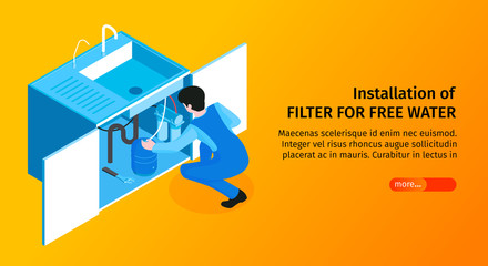 Water Filter Installation Banner