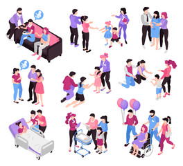Adoption Isometric Set 