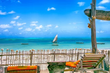 Foto op Canvas Jambiani beach on the island of Zanzibar in Tanzania. © Venera