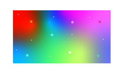 holographic colorful background with stars 