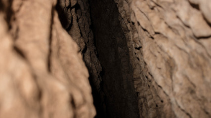 Grieta en la pared sin final