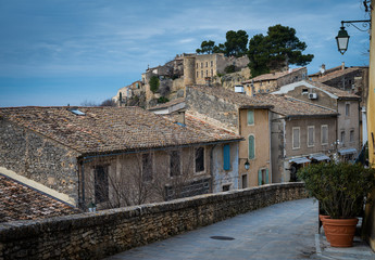 Obraz premium Menerbe ,street scene ,provence, south of France.