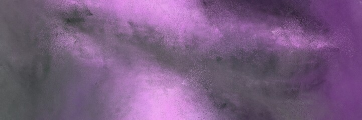 retro horizontal background banner with dim gray, plum and pastel purple color