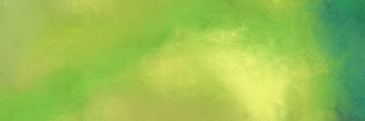 retro horizontal background with yellow green, sea green and khaki color