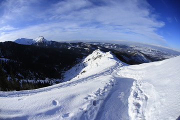 Fototapeta na wymiar Tatra National Park in Winter