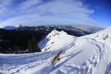 Fototapeta na wymiar Tatra National Park in Winter