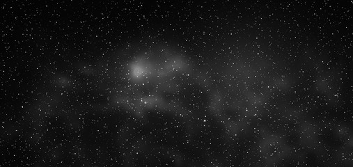 Abstract black background for your design. Vector galaxy with stars. Space backdrop.