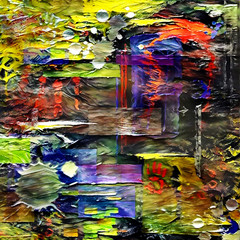 Painted abstract. Modern digital art