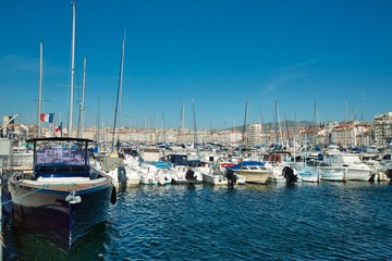 Obraz premium Harbor at Marseille Provence South France
