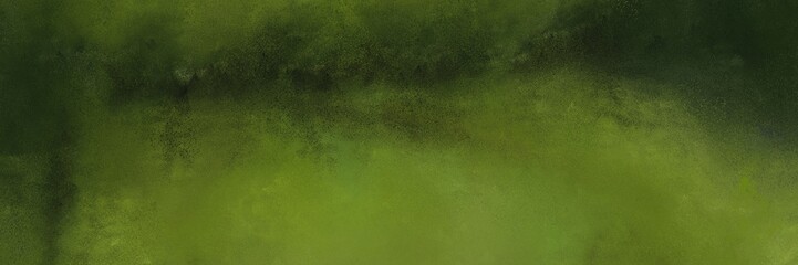 decorative horizontal background header with dark olive green, very dark green and olive drab color