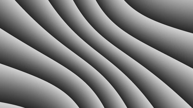 Abstract CGI motion background with moving black-white pattern (full HD 1920x1080).