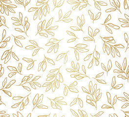 Vector floral seamless pattern. Hand drawn flowers illustration. Repeatable background. © daniela