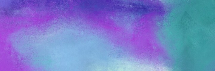 vintage horizontal header with medium purple, slate blue and blue chill color