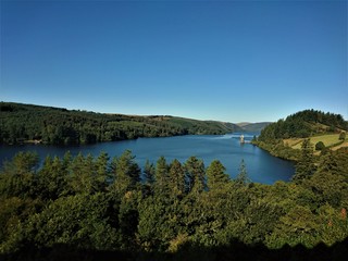 Fototapeta na wymiar View Across The Reservoir
