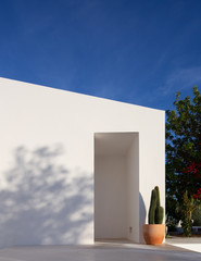 Doorway in a minimalist villa
