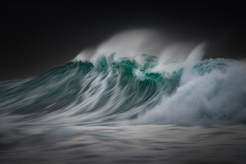 Motion blur photo of a large wave, Sydney Australia