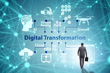 Digital transformation and digitalization technology concept