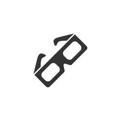 3D glasses icon vector illustration for website and graphic design