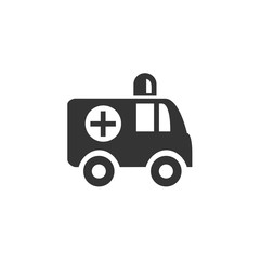 ambulance icon vector illustration for website and graphic design