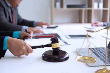 Lawyers are describing the sale transaction of a home sales project.Concepts of law